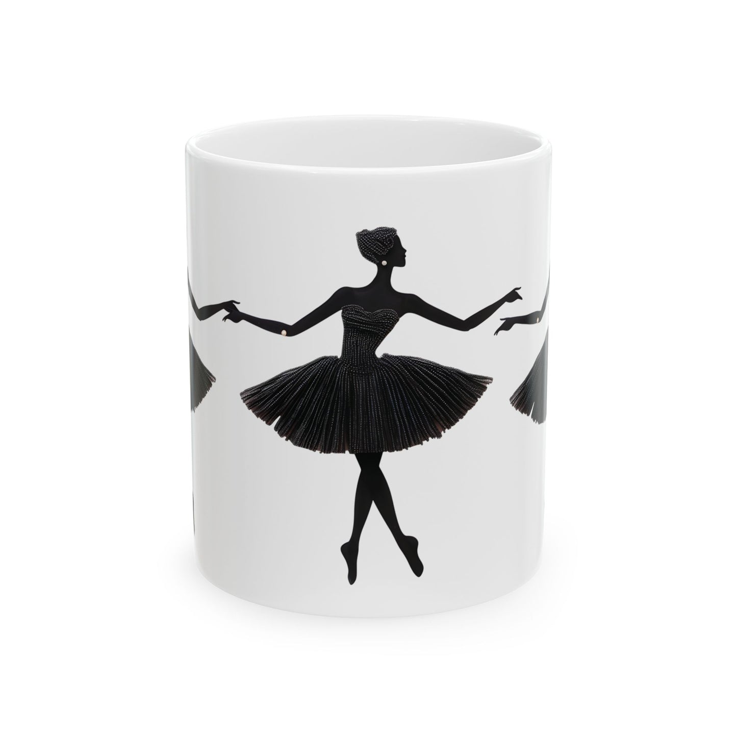 Elegant Ballerina Ceramic Mug – Perfect for Dance Lovers - Nefty Creations