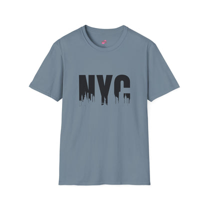NYC Urban Unisex Softstyle T-Shirt, New York City Tee, Casual Streetwear, Gift for Travelers, Everyday Wear - Nefty Creations