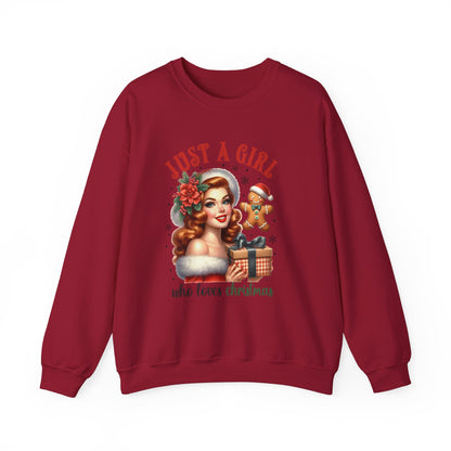 Pin Up Girl Christmas Sweatshirt - Nefty Creations