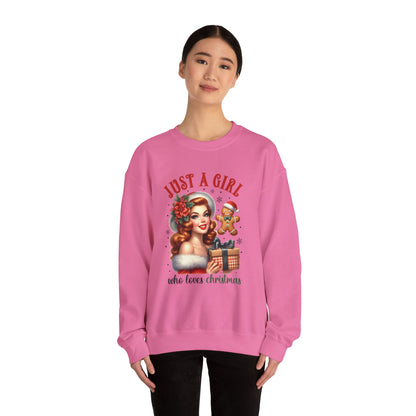 Pin Up Girl Christmas Sweatshirt - Nefty Creations
