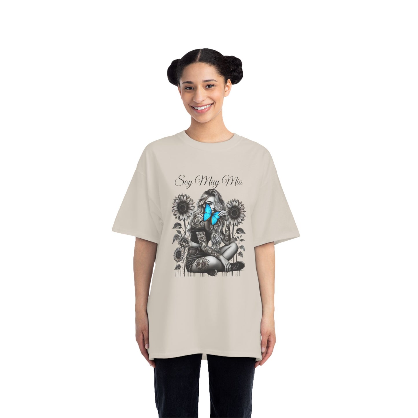 Soulful Butterfly Women's Tee - 'Soy Muy Mia' Graphic T-Shirt