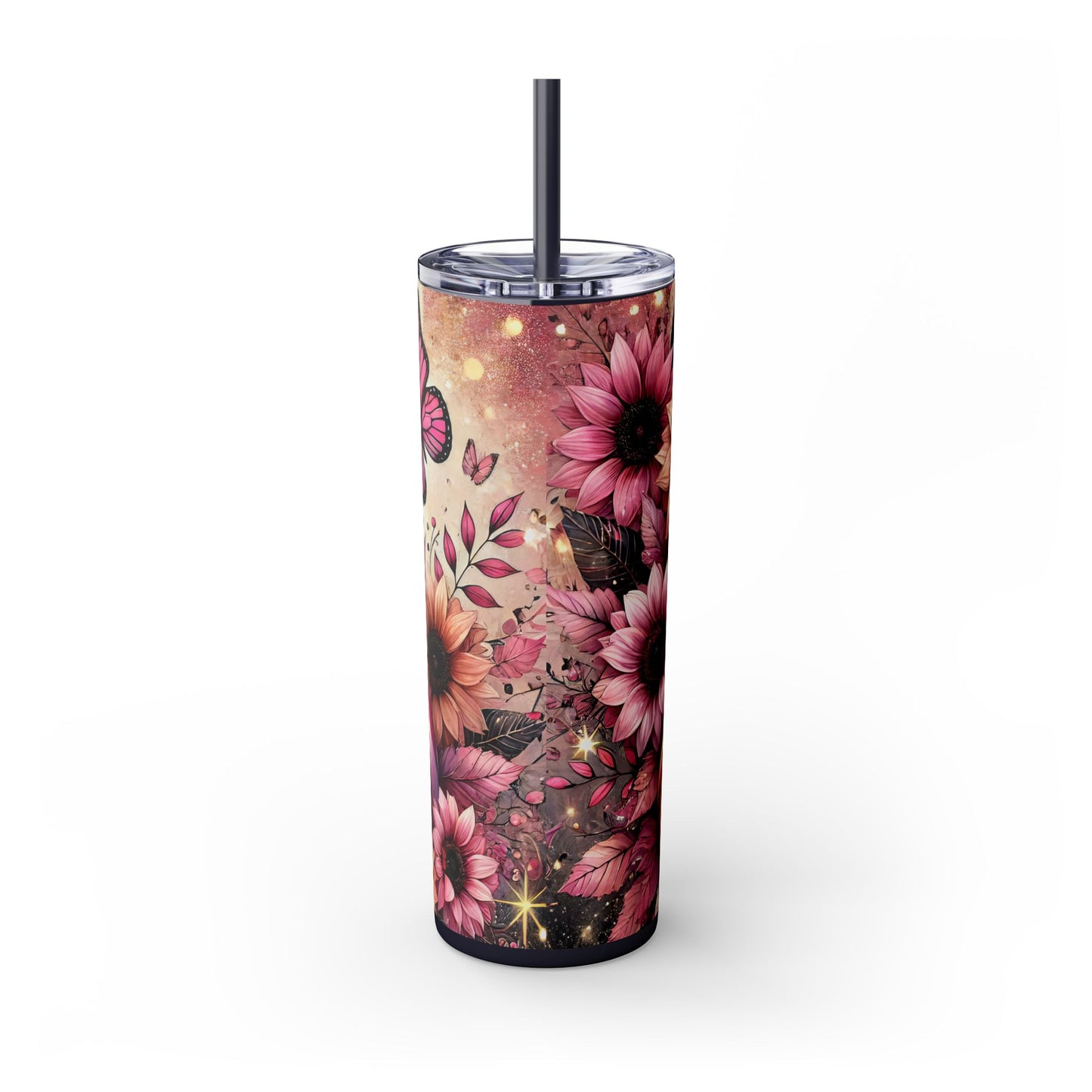 Pink Fall Skinny Tumbler 20oz| Nefty Creations