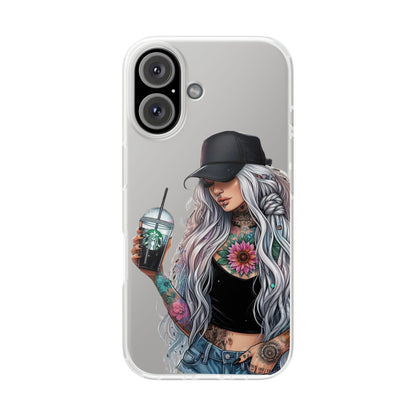 Stylish Floral Tattoo iPhone Flexi Case - Nefty Creations