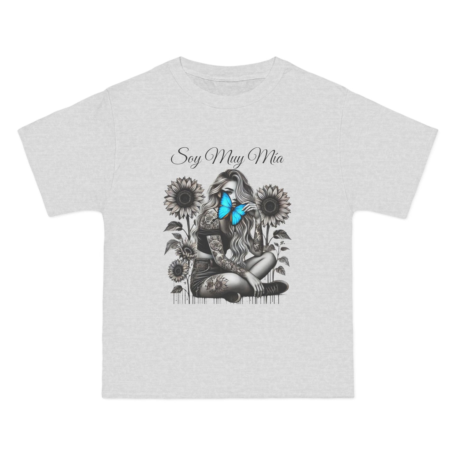 Soulful Butterfly Women's Tee - 'Soy Muy Mia' Graphic T-Shirt