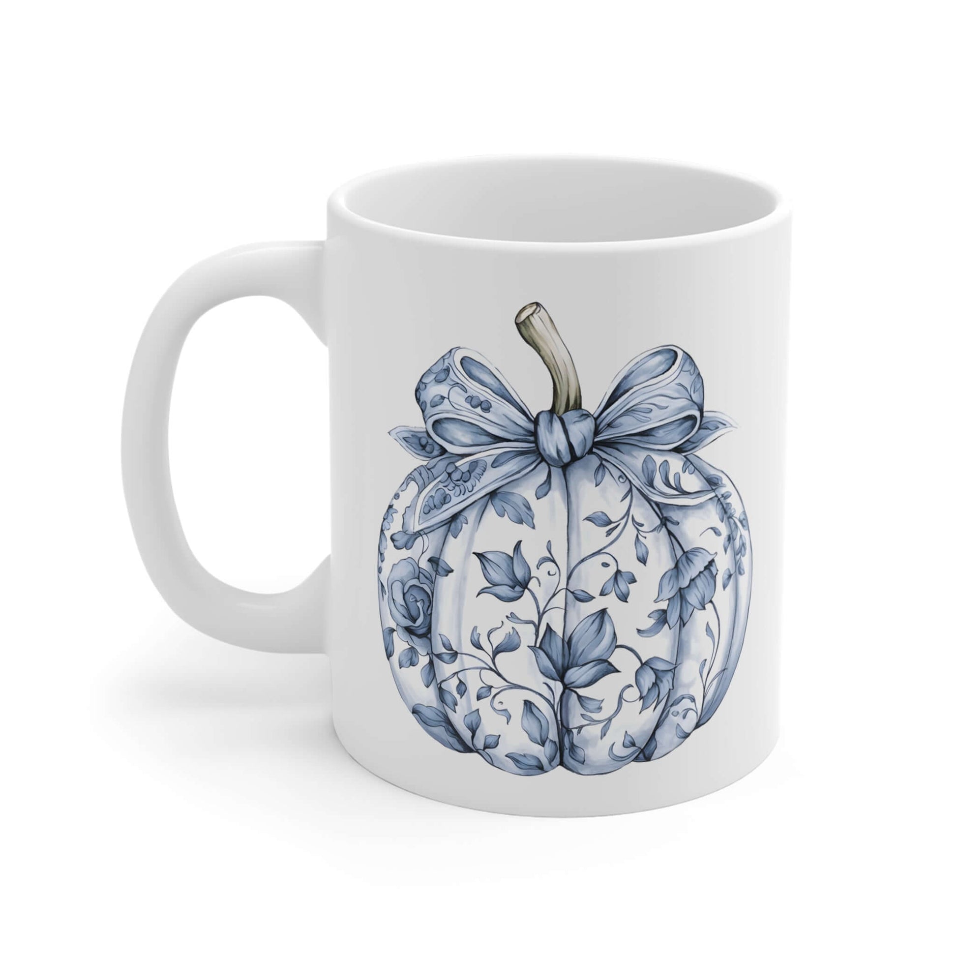 Blue Fall Accent Mug| Nefty Creations - Nefty Creations