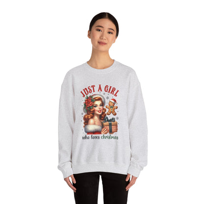 Pin Up Girl Christmas Sweatshirt - Nefty Creations