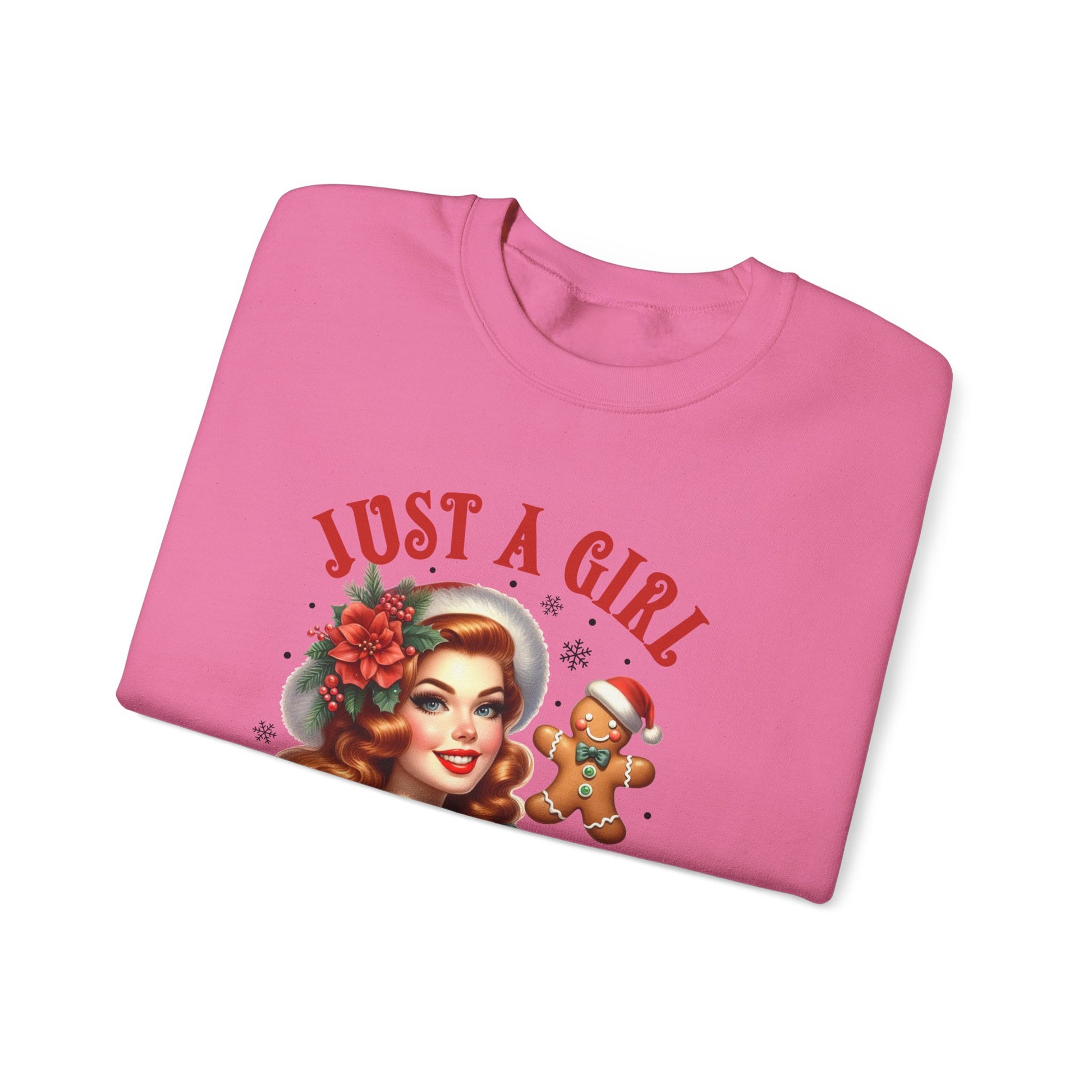 Pin Up Girl Christmas Sweatshirt - Nefty Creations