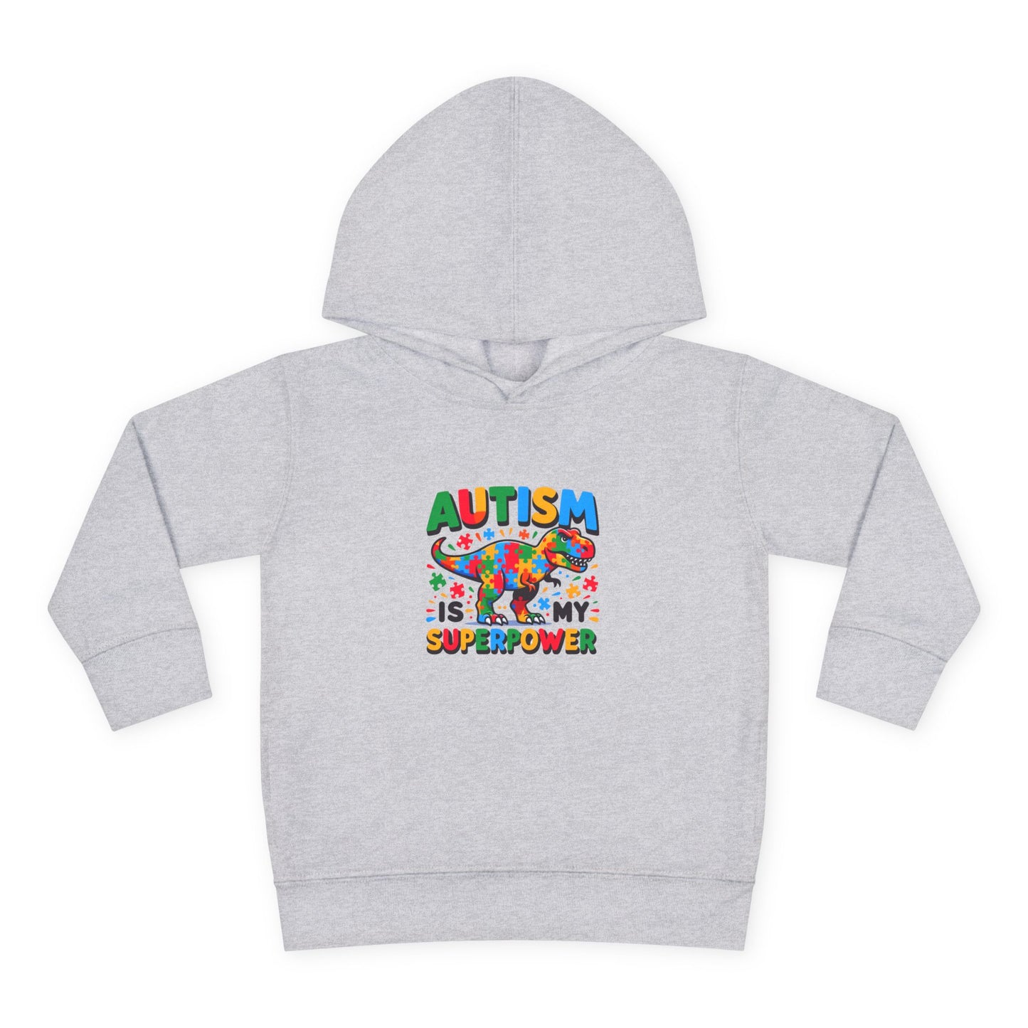 Autism Awareness Toddler Fleece Hoodie - 'Autism is My Superpower'