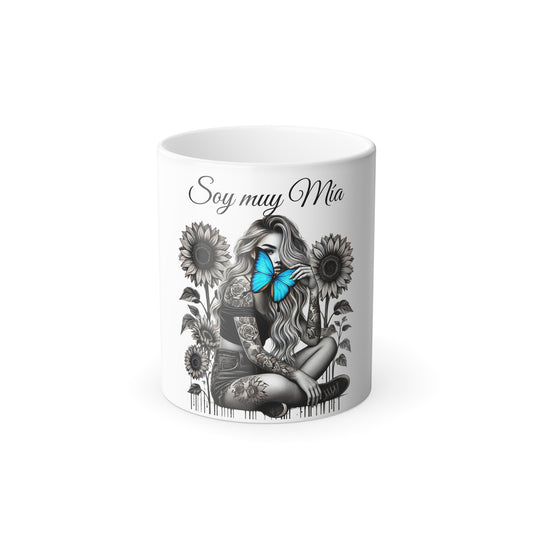 Color Morphing Butterfly Mug - Soy muy Mia - Perfect Gift for Art Lovers
