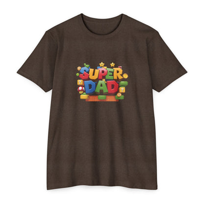 Super Dad T-Shirt | Unisex CVC Jersey Tee, Father's Day Gift, Dad Shirt, Family Matching, Casual Wear, Superhero Dad Apparel - Nefty Creations