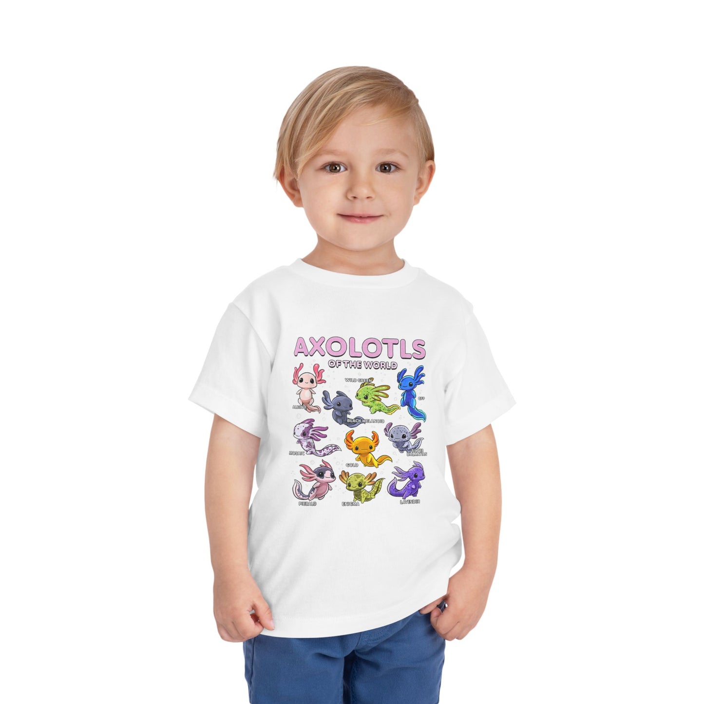 Axolotl Toddler Short Sleeve Tee - Nefty Creations
