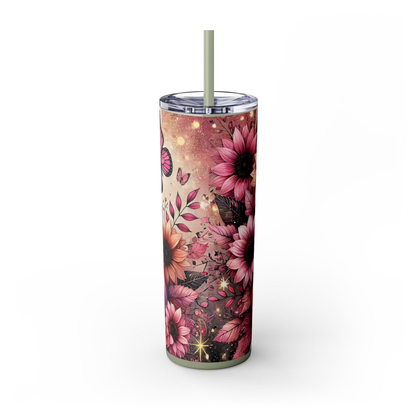 Pink Fall Skinny Tumbler 20oz| Nefty Creations