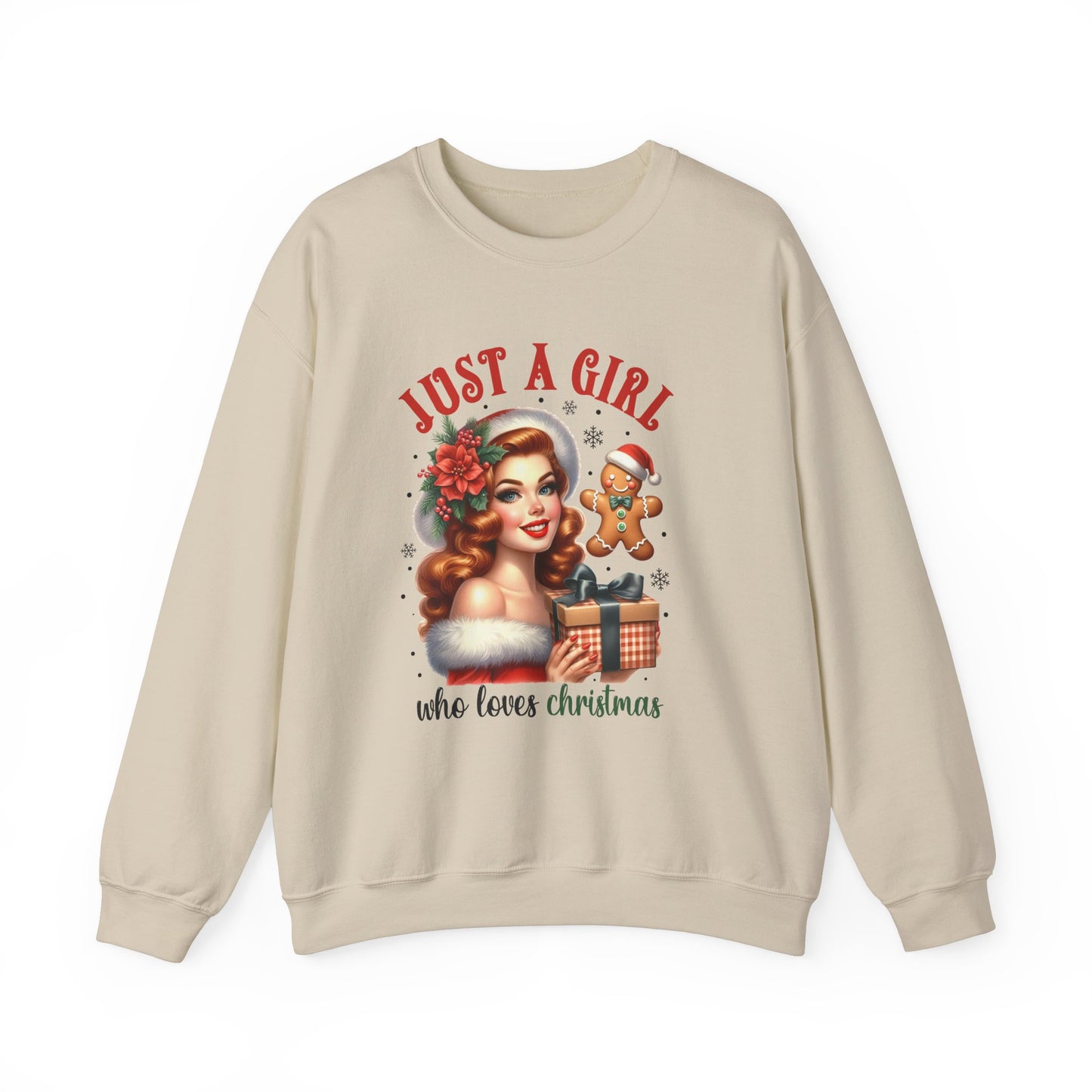 Pin Up Girl Christmas Sweatshirt - Nefty Creations