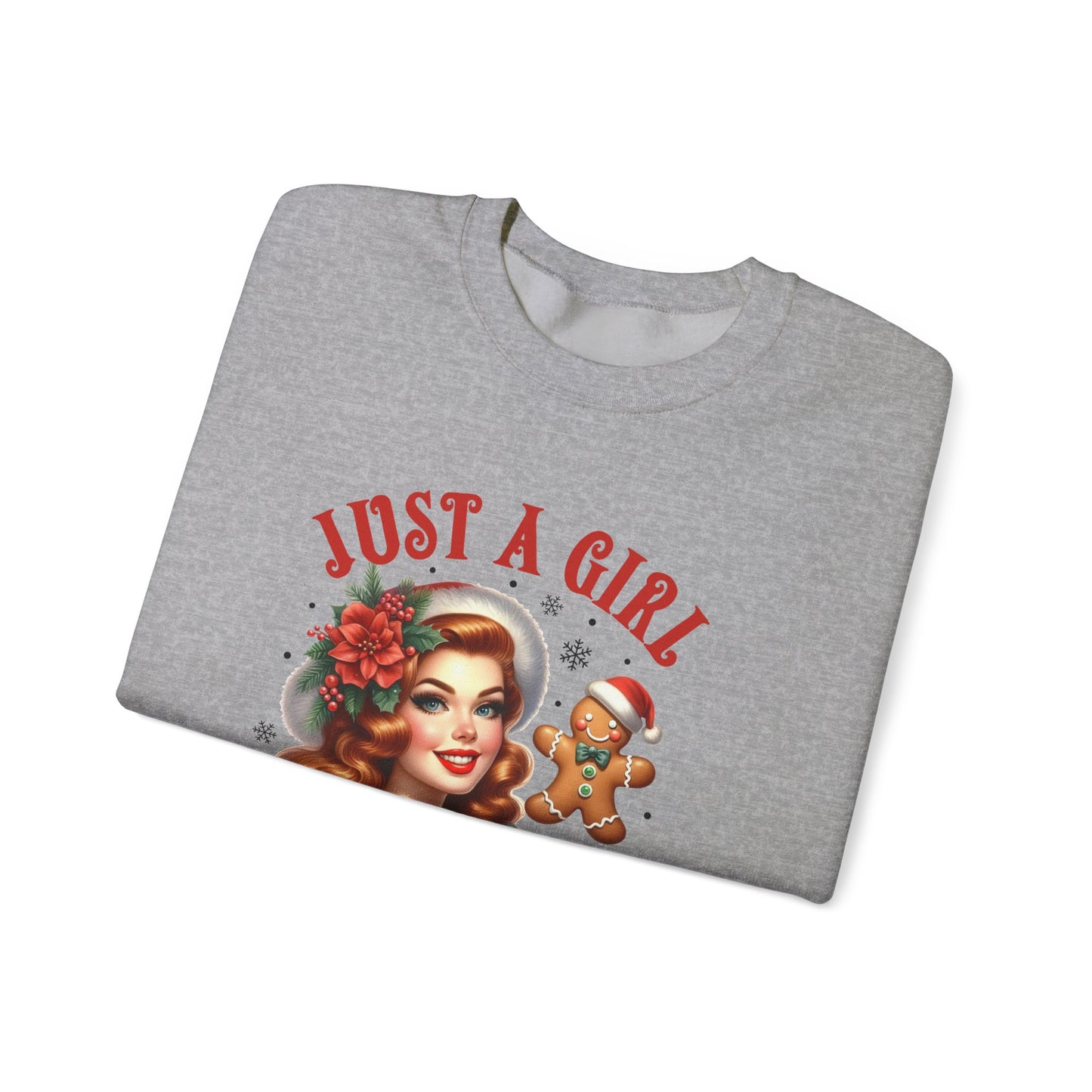 Pin Up Girl Christmas Sweatshirt - Nefty Creations