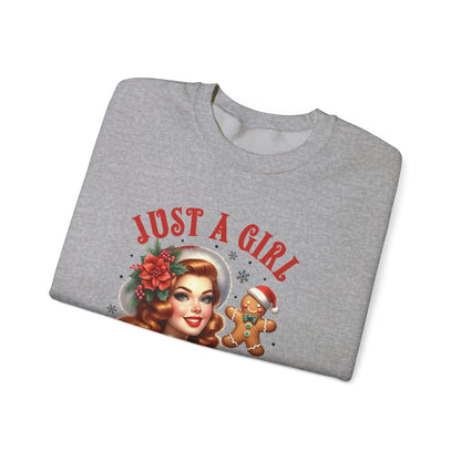 Pin Up Girl Christmas Sweatshirt - Nefty Creations