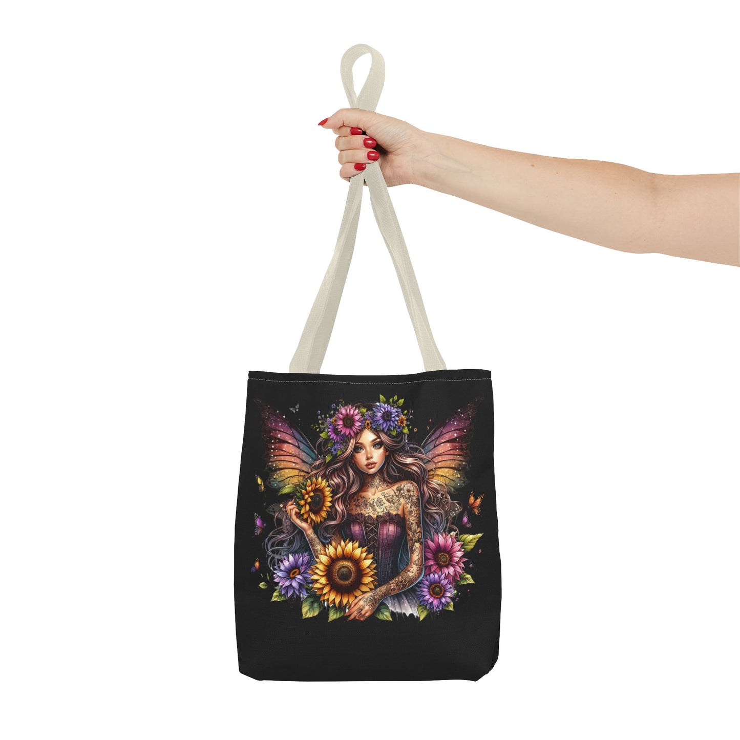 Gothic Fantasy Floral Tote Bag - Perfect for Everyday Use