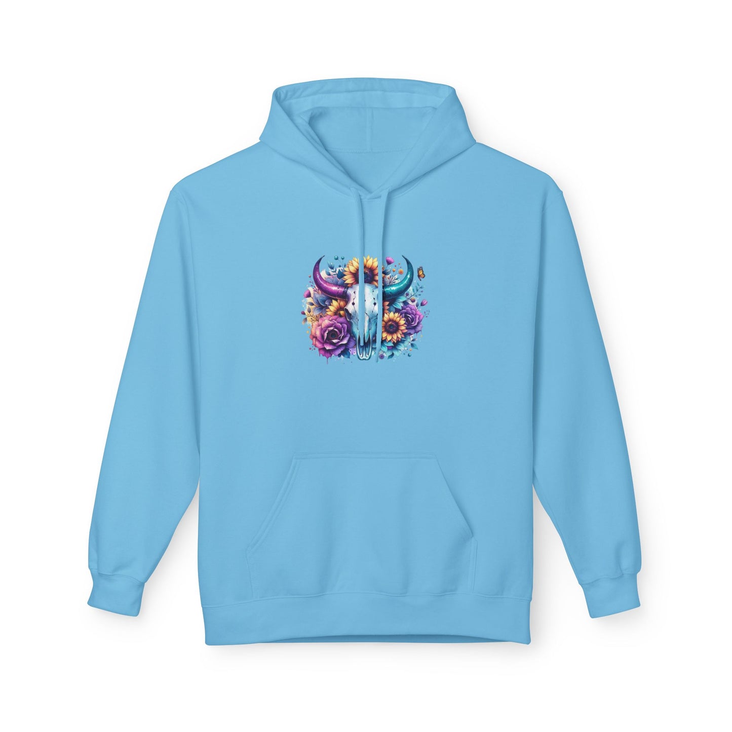 Colorful Floral Skull Unisex Hoodie - Cozy & Unique Gift for All Occasions