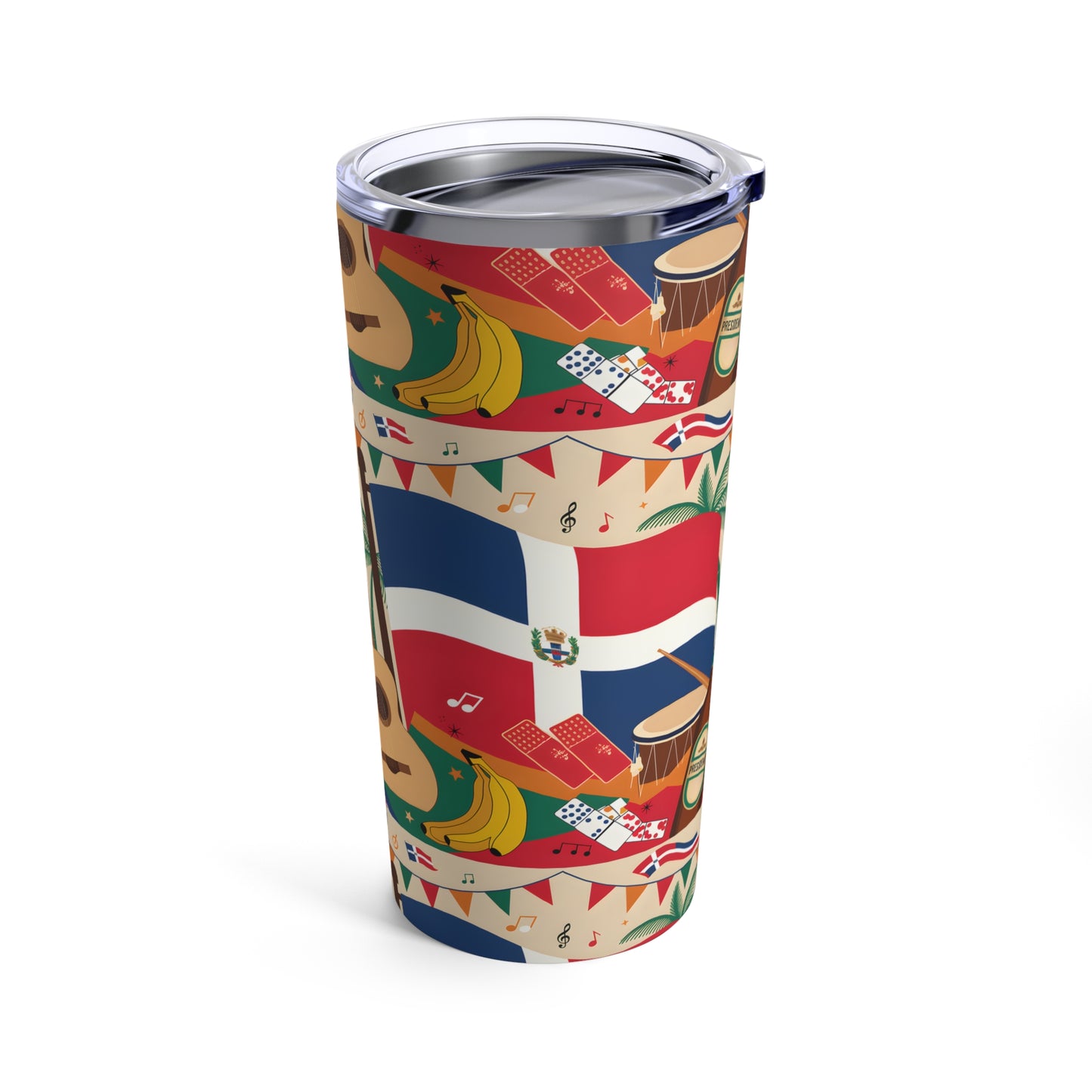 Fiesta Vibes 20oz Tumbler - Colorful Party Design for Music Lovers & Celebration Enthusiasts