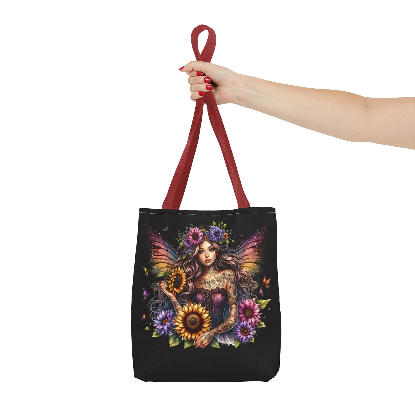 Gothic Fantasy Floral Tote Bag - Perfect for Everyday Use