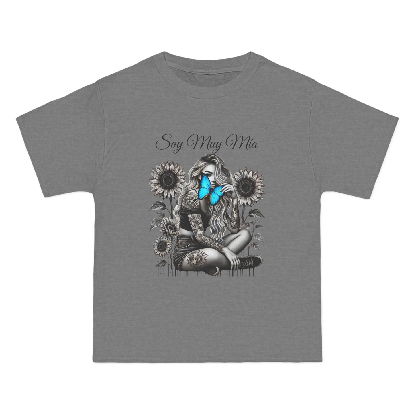 Soulful Butterfly Women's Tee - 'Soy Muy Mia' Graphic T-Shirt