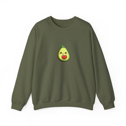 Cute Avocado Valentines Day Crewneck Sweatshirt - Nefty Creations