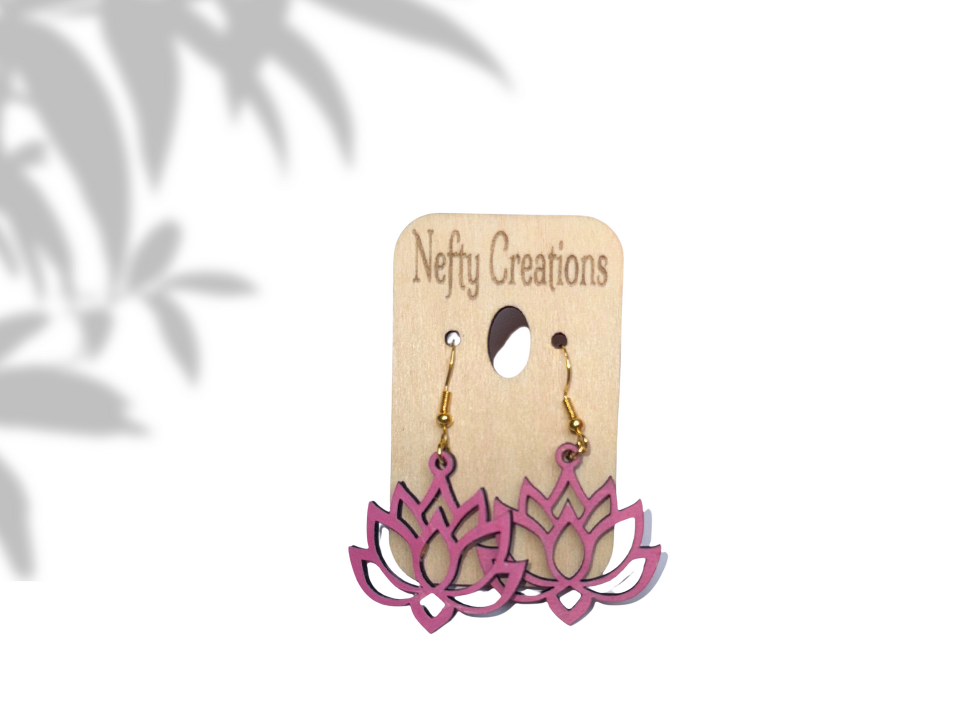 Lotus Flower Earrings 925 - Nefty Creations